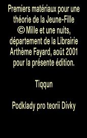 Tiqqun - Podklady pro teorii Dívky