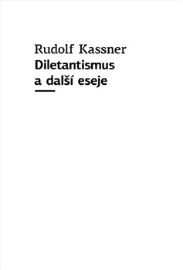Diletantismus a další eseje