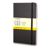 Moleskine Zápisník černý L, čtverečkovaný, tvrdý
