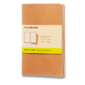 Moleskine: Sešity 3 ks čisté karton S