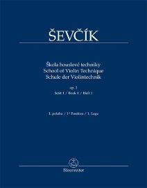 Škola houslové techniky op. 1, sešit 1, 1. poloha