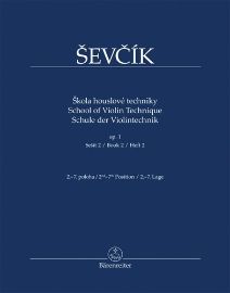 Škola houslové techniky op. 1, sešit 2, 2.-7. poloha