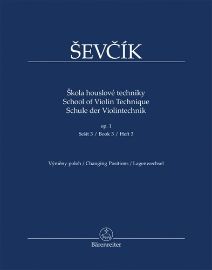 Škola houslové techniky op. 1, sešit 3, výměny poloh