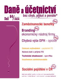 DaÚ č. 8-9 / 2026 - Zaměstnanecké benefity a DPH