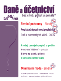 DaÚ č. 11-12 / 2024 - daňové řešení škod