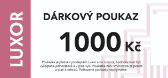 Papírový dárkový poukaz 1000 Kč - Papírové dárkové poukazy Dárková poukázka 1000 Kč