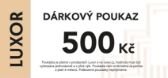 Papírový dárkový poukaz 500 Kč - Papírové dárkové poukazy Dárková poukázka 500 Kč