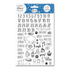 Razítka Stampo Planner - Razítka do diáře, 81 ks