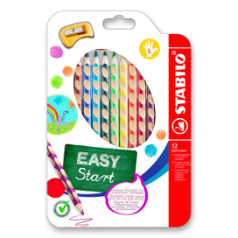 Pastelky STABILO EASYcolors Levák sada 12 ks