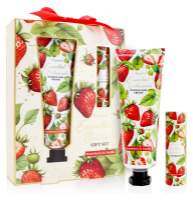Set péče o tělo ESSENTIAL BOTANICS v dárkové krabičce Jahoda a vanilka 60ml + 3,5g