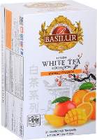 BASILUR White Tea Mango Orange přebal 20x1,5g