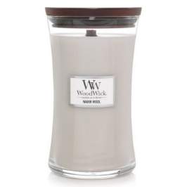 WoodWick sklo velké, Warm Wool 609 g