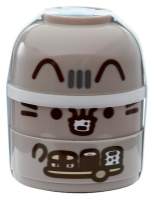 Svačinový box se dvěma patry Bento - Kočka Pusheen