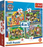 Trefl Puzzle Tlapková patrola - Prázdniny 4v1