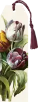 Knižní záložka Purple Tulips