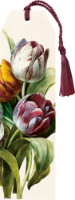 Knižní záložka Purple Tulips