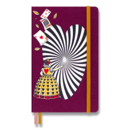 Zápisník Moleskine Alice in Wonderland - tvrdé desky, L, čistý