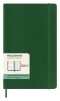 18měsíční diář Moleskine 2026-27 - měkké desky, L, týdenní, tmavě zelený