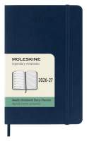 18měsíční diář Moleskine 2026-27 - měkké desky, S, týdenní, modrý