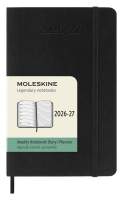 18měsíční diář Moleskine 2026-27 - měkké desky, S, týdenní, černý