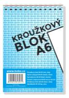Blok s horní vazbou A6, čistý, 50 listů