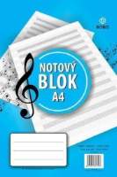 Notový blok A4, 25 listů