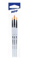 Štětec synthetic kulatý - set 3ks (6, 8, 10)