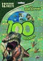 Dinosauři - 100 samolepek s omal. listy