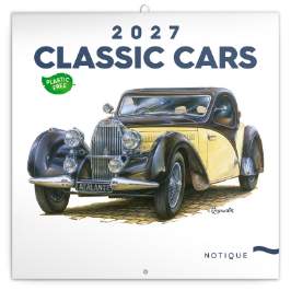 Kalendář 2027 poznámkový: Classic Cars – Václav Zapadlík, 30 x 30 cm