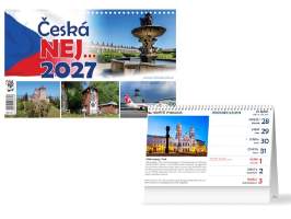 Kalendář 2027 stolní Česká NEJ…