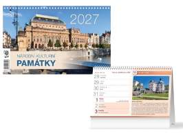 Kalendář 2027 stolní Národní kulturní památky