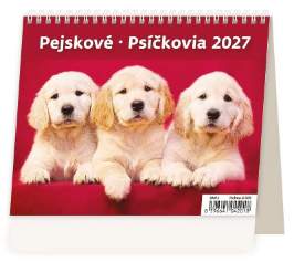 Kalendář stolní 2027 - MiniMax Pejskové
