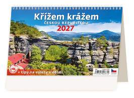 Kalendář stolní 2027 - Křížem krážem Českou republikou