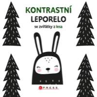 Kontrastní leporelo se zvířátky z lesa