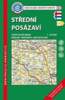 KČT 43 Střední Posázaví 1:50 000 / Turistická mapa