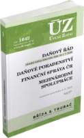 ÚZ č. 1642 - Daňový řád, Finanční správa, Daňové poradenství