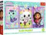 Puzzle Gábinin kouzelný domek: Setkání s Gabby a kočkami 3x50 dílků