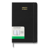 Diář Moleskine UNI, tvrdé desky - L, týdenní, nedatovaný, černý