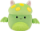 Squishmallows Hříbkový netopýr - Earling 13 cm