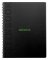Greenbook kroužkový, A5+, linkovaný, 80 listů, 90g FSC, soft desky 350g, děrování, černý Greenbook kroužkový, A5+, linkovaný, 80 listů, 90g FSC, soft desky 350g, děrování, černý