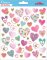Samolepky Floral hearts Samolepky Floral hearts