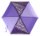 Dětský skládací deštník s magickým efektem, Purple