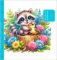 Zápisník CUTE GARDEN 10x10, 48-čistý
