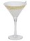 YANKEE CANDLE svícen Holiday Party Martini na čajovou svíčku 18x13cm