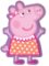 Prasátko Peppa - Polštář ve tvaru prastáky Peppy Prasátko Peppa - Polštář ve tvaru prastáky Peppy