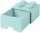 Úložný box LEGO s šuplíkem 4 - aqua