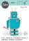 SIZZIX Thinlits vyřezávací kovové šablony - 3D Robot SIZZIX Thinlits vyřezávací kovové šablony - 3D Robot