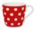 Colours/Polka dots/strawberry - hrnek