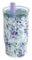 Nerezový termohrnek s brčkem Mist Violet Blooms 720ml