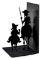 Zarážka na knihy, don quijote, černá barva, 17x10x10